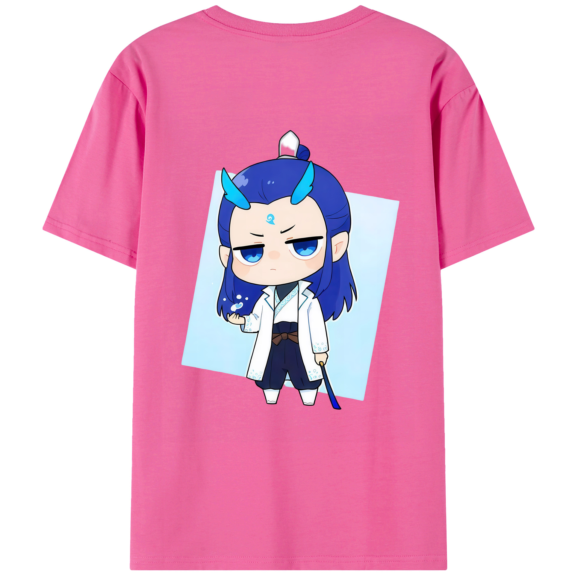 （画像用） Ne Zha 2 ナタ 魔童の大暴れ レディース半袖Tシャツ(バックプリント)